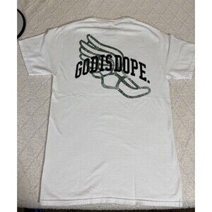 God Is Dope Prayer Runs In My Family 2 Sided White Shirt Unisex Size Small